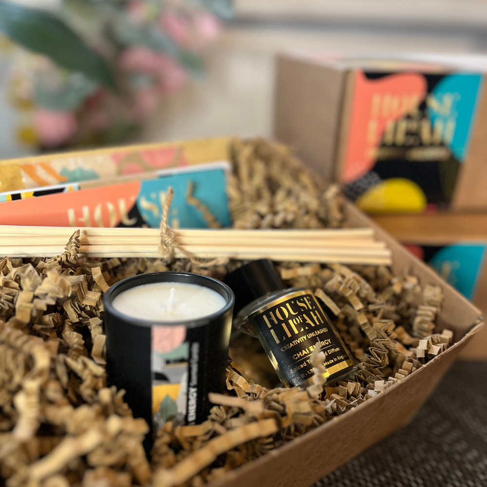 Chai Energy Ritual Set - Scented Candle, Reed Diffuser & Tea